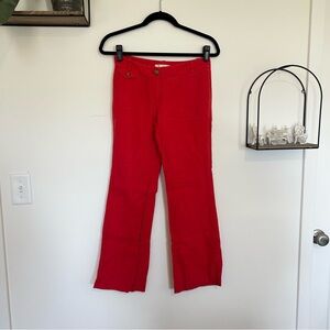 LOFT Red Women's Trousers